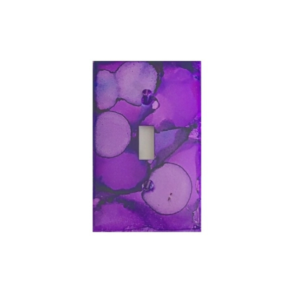 Other - Purple Abstract Design Single Light Switch Plate